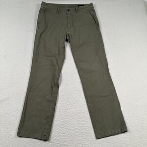 Bonobos Chino Pants‎ Mens 31x30 *31x29 Green Organic Cotton Stretch Slim Fit